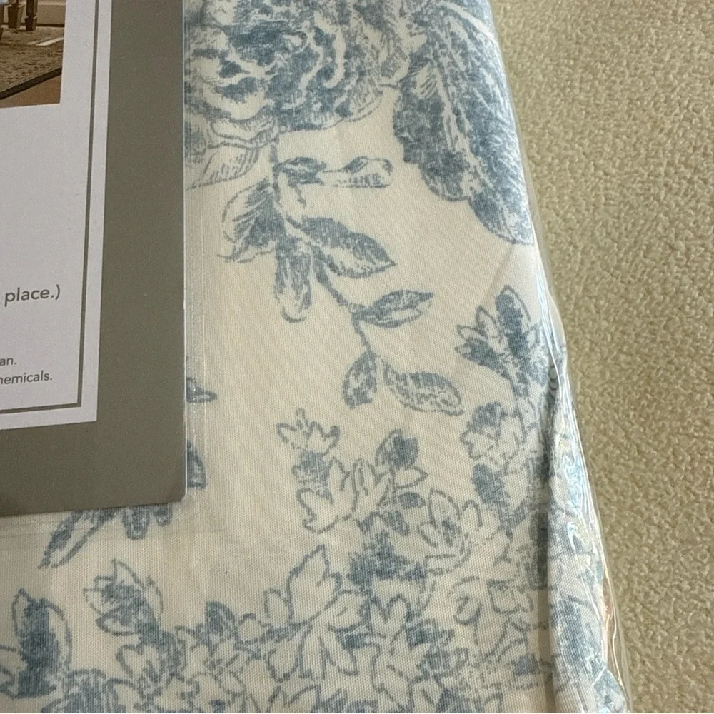 Rachel Ashwell Elegant Blue Floral Duvet Cover Set